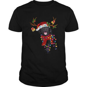 Black Labrador Retriever Gorgeous Reindeer Crewneck Shirt